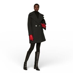 NVLT Women's Flat Boucle Double Breasted Over Coat Size XS NWT Oversized